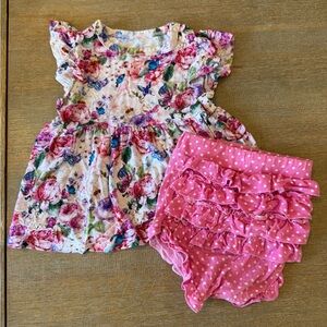 Posh Peanut Floral Peplum Set
